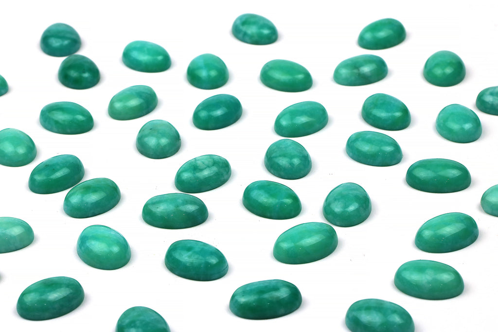 Natural Smooth Amazonite Cabochon Loose Oval Gemstone Jewelry Supplies Wholesale