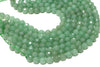 Wholesale Green Aventurine Faceted Gemstone Natural DIY Beads Round Loose Spacer