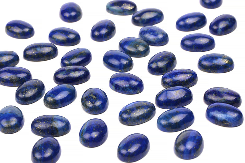 Natural Lapis Lazuli Cabochon Loose Smooth Gemstone AA Quality Jewelry Supply