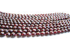 8mm Natural Round Cherry Red Garnet Beads Loose Faceted 16" Strand Bulk Gemstone
