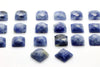 Natural Square Sodalite Gemstone Faceted Cabochon Calibrated AA Quality DIY Gem
