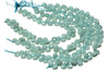 Semi Precious Natural Amazonite Flat Drop Loose Gemstone Jewelry Making Beads