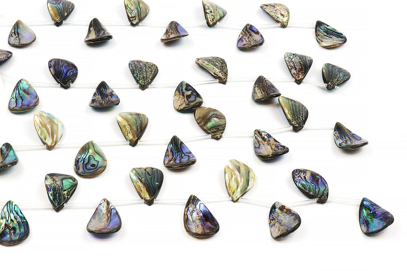 Abalone Shell Teardrop Beads Loose Natural Gemstone Jewelry Making Top Drilled