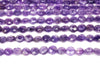 Amethyst 8mm Coin Beads Jewelry Making Stone Natural Loose 16" Strand Gemstone