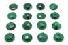 Green Malachite Faceted Cabochon Round Natural Gemstone Untreated Jewelry Stone