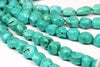 Green Natural Turquoise Magnesite Loose Gemstone DIY Nugget Beads Jewelry Making