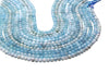 Round Aquamarine Smooth Beads Opaque 10mm Loose Gemstone Jewelry Making Supply