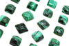 Square AA Malachite Cabochon Gemstone Natural Green Loose Wholesale Bulk Stone