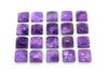 Amethyst Square Cushion Cabochon Stone Natural Purple Fine Cut Grade AA Gemstone