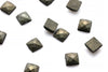 8x8mm AA Square Natural Pyrite Faceted Cabochon Loose Gemstone Jewelry Making