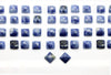 Natural Square Sodalite Gemstone Faceted Cabochon Calibrated AA Quality DIY Gem