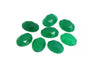 Green Oval AA Chalcedony Gemstone Loose Faceted Cabochon Jewelry Making Supply