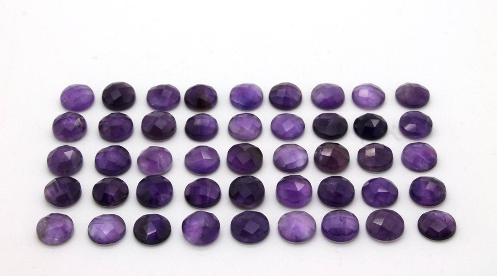 AA Grade Round Amethyst Natural Loose Purple Gemstone Faceted 8mm Jewelry Stone