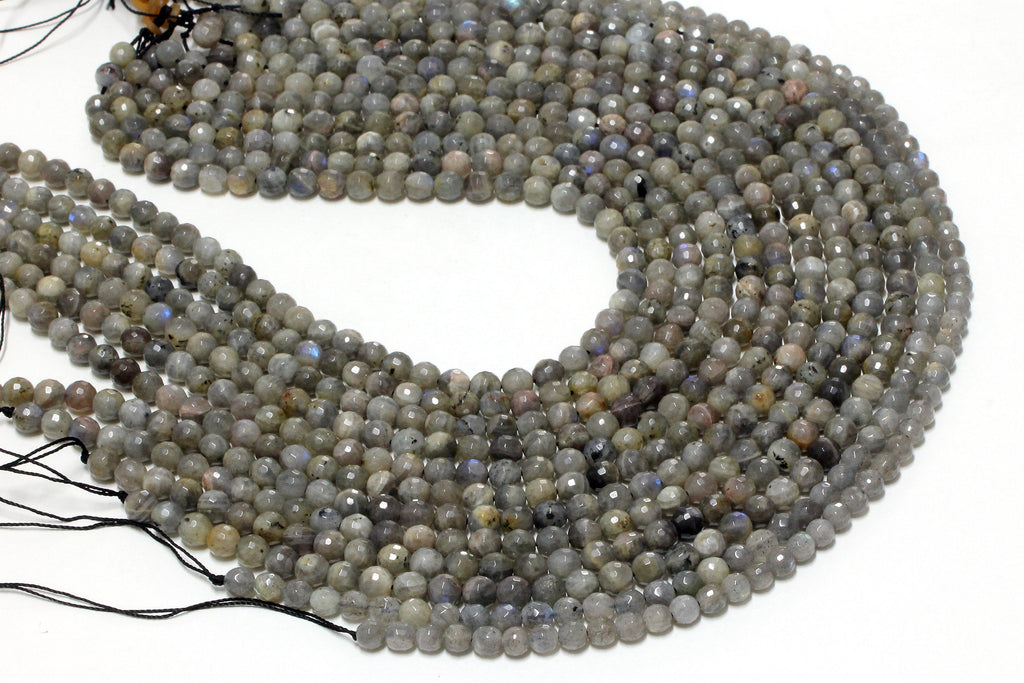 Natural Labradorite Gemstone Beads 6mm Loose Spacer Gem Wholesale Jewelry Making