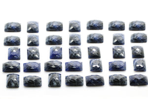 Natural AA Rectangle Sodalite Faceted Cabochon Gemstone Jewelry Making Wholesale