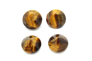 Tiger Eye Calibrated Gemstone Faceted Natural 16mm Loose Wholesale DIY Jewelry