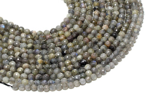 Natural Labradorite Gemstone Beads Loose Spacer Wholesale Jewelry Small 3mm Gems