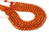 Semiprecious Natural Orange Aventurine Beads Round 16" Strand Jewelry Making Gem