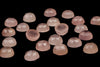 10mm Rose Quartz Loose Faceted Cabochon Round Natural Gemstone Jewelry Supply