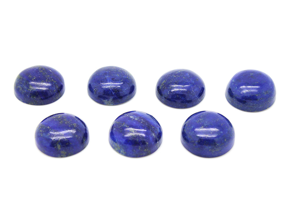 Natural Lapis Lazuli Loose Round Smooth Cabochon Gemstone DIY Jewelry Wholesale