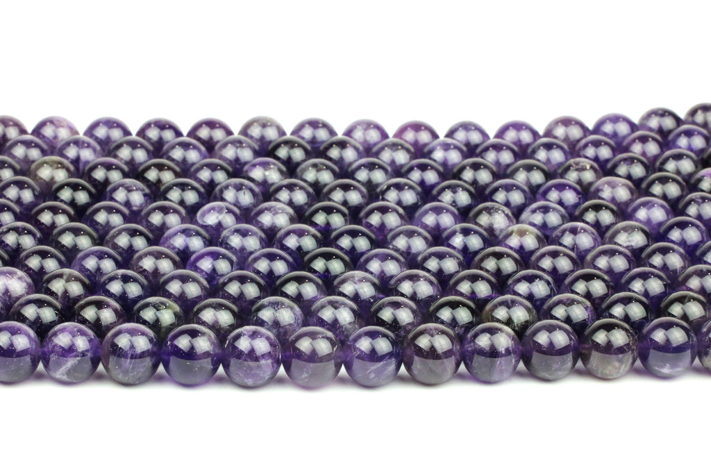 Amethyst Beads Wholesale Craft DIY Natural Loose Gemstone Round Jewelry Stone