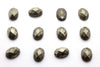 Oval Natural Pyrite Gemstone Faceted Cabochon Loose Jewelry Making Bulk Sale Gem