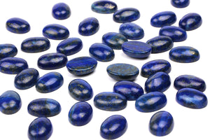 Natural Lapis Lazuli Cabochon Loose Smooth Gemstone AA Quality Jewelry Supply
