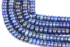 Natural Lapis Lazuli Beads Large Rondelle Loose Gemstone Jewelry Making Supplies