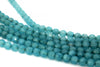 8mm Faceted Aqua Quartz Beads Semiprecious Loose Round Gemstone Jewelry Supply