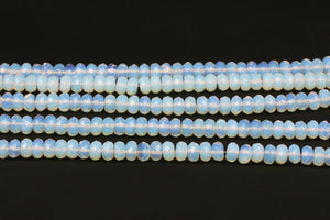 Rondelle Opal Gemstone Beads Faceted Jewelry Making Wholesale Necklace Strand