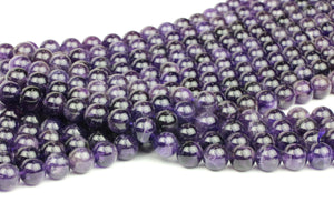 2mm Natural Amethyst Beads Loose Round Stone Smooth Jewelry Making DIY Gemstone