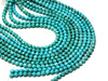 Magnesite Turquoise Faceted Loose Natural Round AA Beads DIY Gemstone Wholesale
