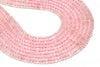 Rose Quartz Crystal Beads Gemstone Natural Faceted Rondelle Bulk Sale Pink Gem