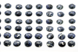 Natural Blue Sodalite Gemstone Round Faceted Cabochon Gem 4mm 6mm 8mm 10mm 16mm