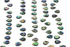 Top Drilled Natural Abalone Shell Teardrop Gemstone Bead 10 Beads Per Strand