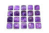 Amethyst Square Shape Natural Cabochon Purple Loose Stone 4mm 6mm 8mm 12mm