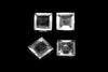Crystal Quartz Square Natural Faceted Loose Gemstone Clear DIY Jewelry Wholesale