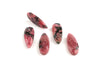 Briolette Rhodonite Gemstone Faceted Loose Long Gem DIY Jewelry Supply Wholesale