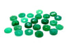Natural 6mm Round AA Green Onyx Gemstone Faceted Cabochon Crystal Jewelry Making