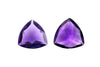 10mm Trillion Amethyst Natural Gemstone Purple Cut Loose Faceted Triangle Stone