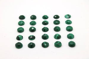 Loose AA Malachite Round Cabochon Natural Gemstone Green Bulk Sale Jewelry Stone