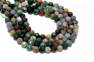 6mm Fancy Jasper Beads Loose Faceted Round Gemstone Wholesale Jewelry Supply
