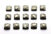 Natural Pyrite Gemstone Square Faceted Loose Cabochon Jewelry Making Wholeslae