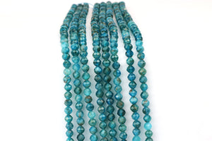 3mm Apatite Round Loose Faceted Beads Gemstone Wholesale Jewelry Making Supplies