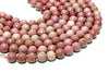 14mm Rhodonite Beads Faceted Round Loose Natural Gemstone Jewelry Making Craft