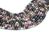 Natural Tourmaline Gemstone Beads 4mm Smooth Round Wholesale Loose Stone DIY Gem