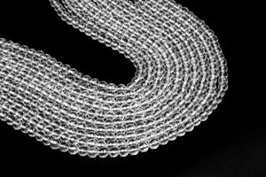 Faceted Crystal Quartz Gemstone Loose Clear Beads Jewelry Making Bulk Supplies