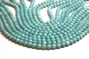 Natural 2mm Amazonite Beads Round Smooth Loose Gemstone Jewelry Making Supply