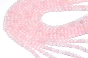 Rose Quartz Round Ball Loose Beads Natural Faceted Bulk Gemstone Jewelry Making