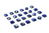 Natural Square Lapis Lazuli Loose Faceted Cabochon DIY Jewelry Making Gemstone